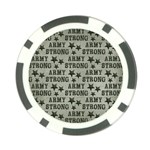 Army Stong Military Poker Chip Card Guard Back