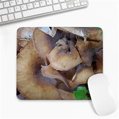 Close Up Mushroom Abstract Large Mousepads by Fractalsandkaleidoscopes