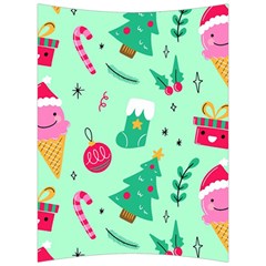 Funny Christmas Pattern Background Back Support Cushion by Vaneshart