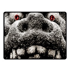 Monster Sculpture Extreme Close Up Illustration 2 Fleece Blanket (small) by dflcprintsclothing