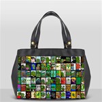 Pepe The Frog Memes of 2019 Picture Patchwork Pattern Oversize Office Handbag Front