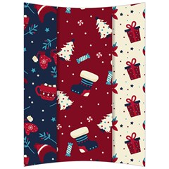 Flat Design Christmas Pattern Collection Art Back Support Cushion by Vaneshart