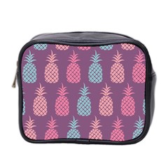 Pineapple Wallpaper Pattern 1462307008mhe Mini Toiletries Bag (two Sides) by Sobalvarro