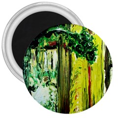 Old Tree And House With An Arch 8 3  Magnets by bestdesignintheworld