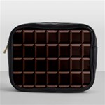 Dark Chocolate Seamless Pattern Sweet Texture Mini Toiletries Bag (One Side) Front