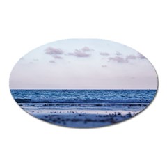 Pink Ocean Hues Oval Magnet by TheLazyPineapple