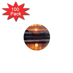 Ocean Sunrise 1  Mini Magnets (100 Pack)  by TheLazyPineapple