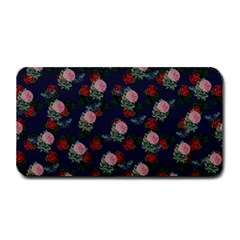 Dark Floral Butterfly Blue Medium Bar Mats by snowwhitegirl