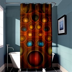 Fractal Fantasy Design Swirl Shower Curtain 36  X 72  (stall)  by Wegoenart