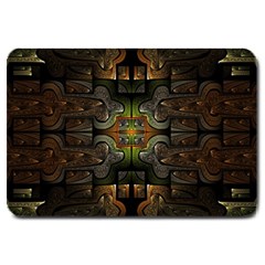 Fractal Fantasy Mystic Design Large Doormat  by Wegoenart