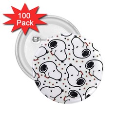 Dog Pattern 2 25  Buttons (100 Pack)  by Wegoenart