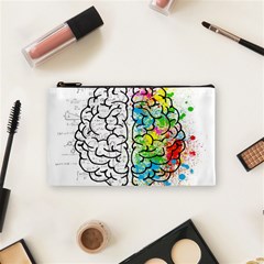 Brain Mind Psychology Idea Drawing Cosmetic Bag (small) by Wegoenart