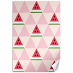 Seamless Pattern Watermelon Slices Geometric Style Canvas 24  x 36  23.35 x34.74  Canvas - 1