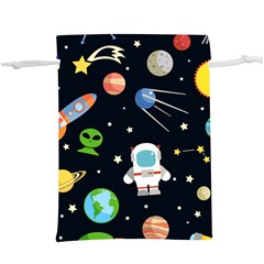 Space Astronomy Decorative Symbols Seamless Pattern Vector Illustration  Lightweight Drawstring Pouch (xl) by Nexatart