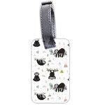 Cute sloths Luggage Tag (two sides) Back