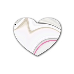 Tech Colors Rubber Coaster (heart)  by Sparkle