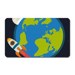 Spaceship Design Magnet (rectangular) by Vaneshart