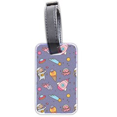 Outer Space Seamless Background Luggage Tag (two Sides) by Vaneshart