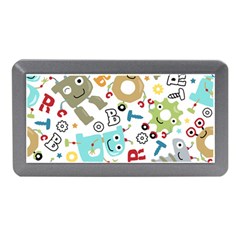 Seamless Pattern Vector With Funny Robots Cartoon Memory Card Reader (mini) by Vaneshart