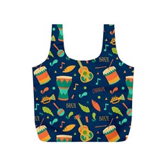 Brazil Musical Instruments Seamless Carnival Pattern Full Print Recycle Bag (s) by Vaneshart