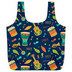 Brazil Musical Instruments Seamless Carnival Pattern Full Print Recycle Bag (xl) by Vaneshart