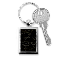 Abstract Math Pattern Key Chain (rectangle) by Vaneshart