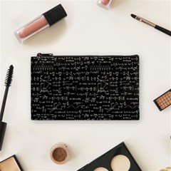 Math Equations Formulas Pattern Cosmetic Bag (small) by Vaneshart