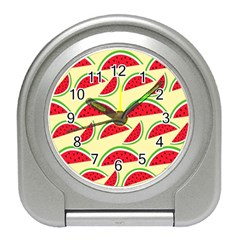 Watermelon Pattern Travel Alarm Clock by Vaneshart