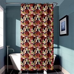 Swimmer 20s Pink Shower Curtain 36  X 72  (stall)  by snowwhitegirl