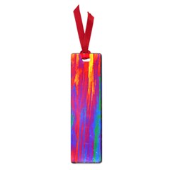 Gay Pride Rainbow Vertical Paint Strokes Small Book Marks by VernenInk