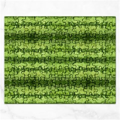 Watermelon Pattern, Fruit Skin In Green Colors Rectangular Jigsaw Puzzl by Casemiro