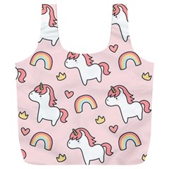 Cute-unicorn-rainbow-seamless-pattern-background Full Print Recycle Bag (xxxl) by Vaneshart