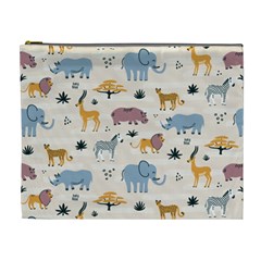 Wild Animals Seamless Pattern Cosmetic Bag (xl) by Vaneshart