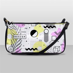 Graphic Design Geometric Background Shoulder Clutch Bag by Vaneshart