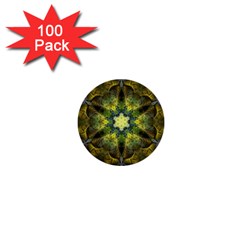 Fractal Fantasy Design Background 1  Mini Buttons (100 Pack)  by Vaneshart