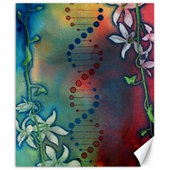 Flower Dna Canvas 20  X 24  by RobLilly