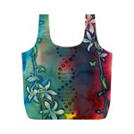 Flower Dna Full Print Recycle Bag (M) Back