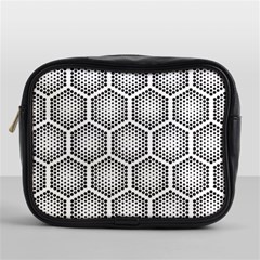 Halftone Tech Hexagons Seamless Pattern Mini Toiletries Bag (one Side) by BangZart