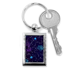 Realistic Night Sky Poster With Constellations Key Chain (rectangle) by BangZart