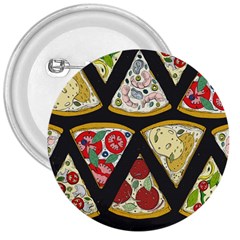 Vector Seamless Pattern With Italian Pizza Top View 3  Buttons by BangZart