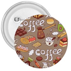 Vector Seamless Pattern With Doodle Coffee Equipment 3  Buttons by BangZart