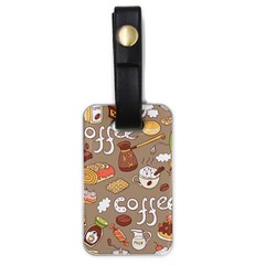 Vector Seamless Pattern With Doodle Coffee Equipment Luggage Tag (one Side) by BangZart