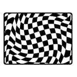 Weaving racing flag, black and white chess pattern Fleece Blanket (Small) 50 x40  Blanket Front