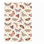 Pattern with butterflies moths Small Garden Flag (Two Sides) Front