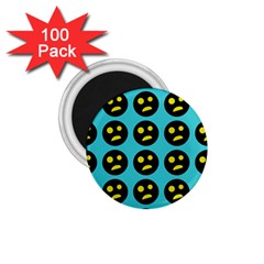 005 - Ugly Smiley With Horror Face - Scary Smiley 1 75  Magnets (100 Pack)  by DinzDas