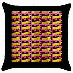 Haha - Nelson Pointing Finger At People - Funny Laugh Throw Pillow Case (black) by DinzDas