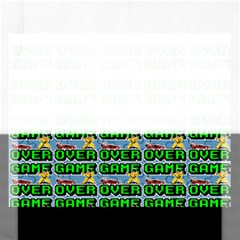 Game Over Karate And Gaming - Pixel Martial Arts Rectangular Jigsaw Puzzl by DinzDas