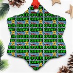 Game Over Karate And Gaming - Pixel Martial Arts Snowflake Ornament (Two Sides) Front