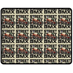 Bmx And Street Style - Urban Cycling Culture Fleece Blanket (medium)  by DinzDas