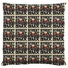 Bmx And Street Style - Urban Cycling Culture Standard Flano Cushion Case (one Side) by DinzDas